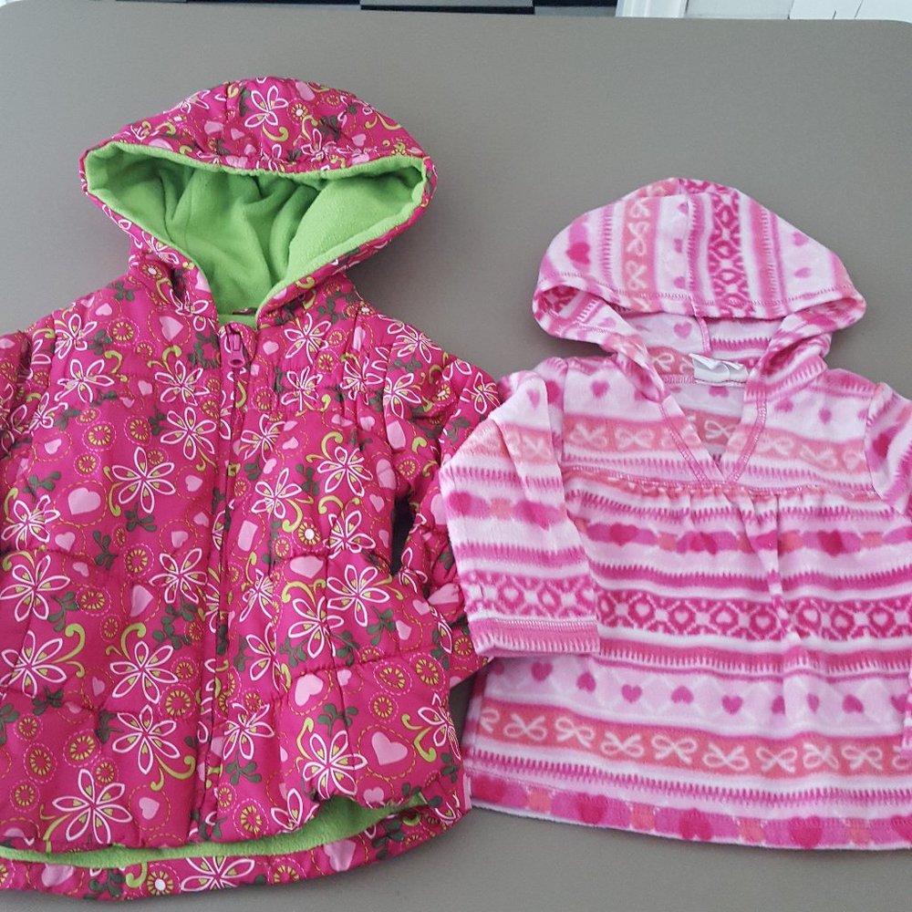 Coat Hoodie Fleece Girl size 3t